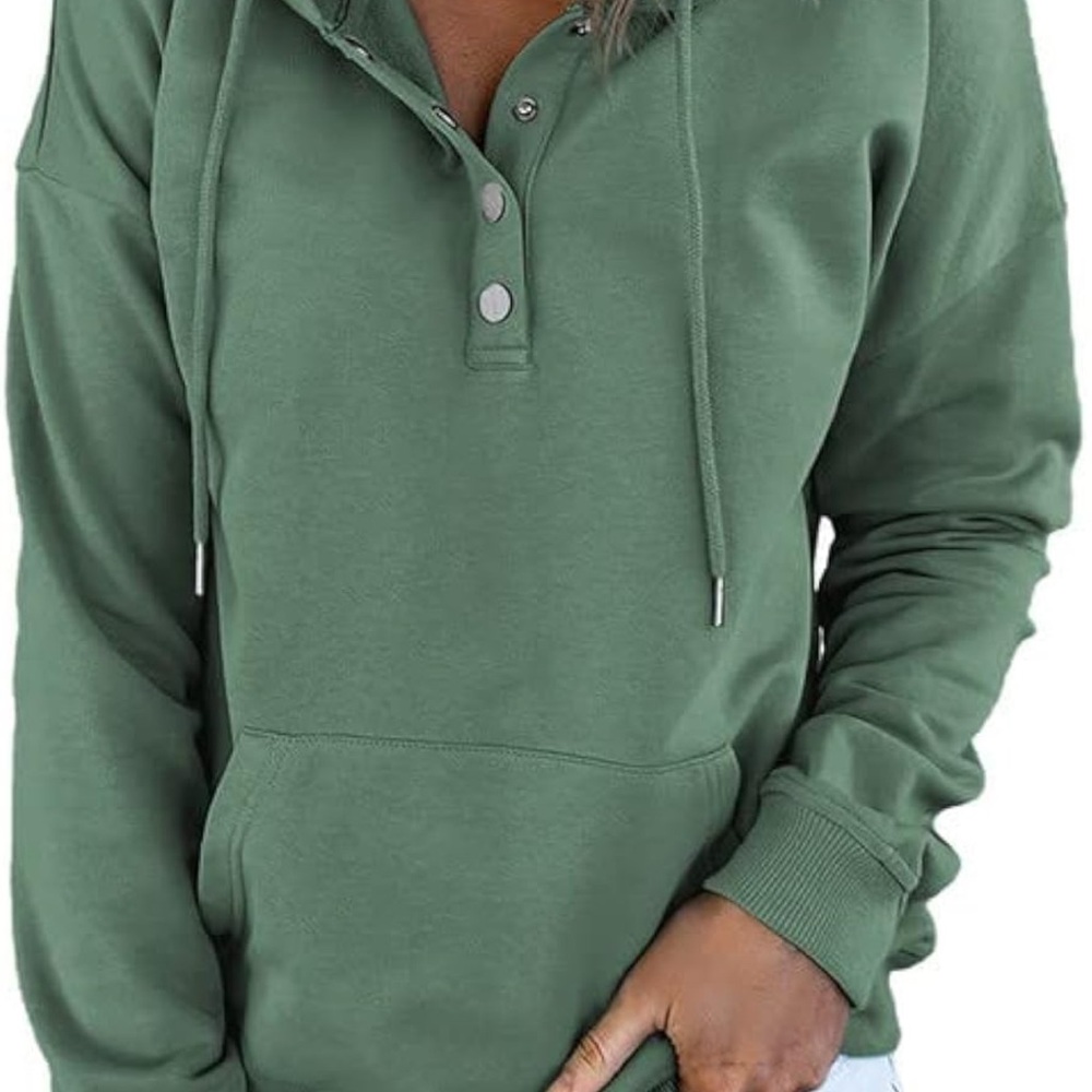 Women's Classic Green Pullover Hoodie